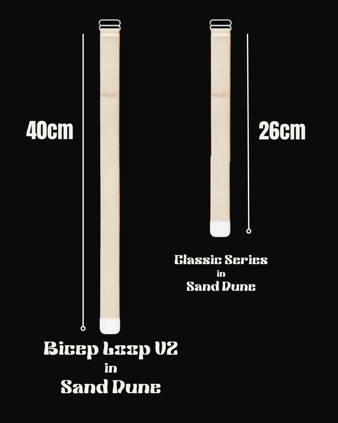 Amazfit Helio Strap Arm/Bicep Band – The Bicep Loop V2 (Sand Dune, 40cm)