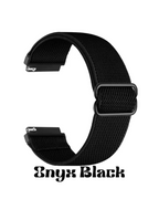 Amazfit Helio Strap Bicep Loop – Extra-Flexible Nylon Band (Onyx Black, 22mm)