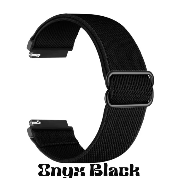 Amazfit Helio Strap Bicep Loop – Extra-Flexible Nylon Band (Onyx Black, 22mm)