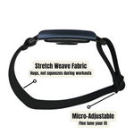 Amazfit Helio Strap Bicep Loop – Extra-Flexible Nylon Band (Onyx Black, 22mm)