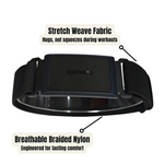 Amazfit Helio Strap Bicep Loop – Extra-Flexible Nylon Band (Onyx Black, 22mm)