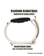Bicep Loop – Extra-Flexible Nylon Strap for Amazfit Helio (Linen White, 22 mm)