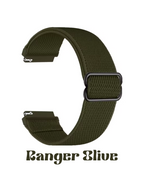 Amazfit Helio Strap Bicep Loop – Extra-Flexible Nylon Band (Ranger Olive, 22mm)