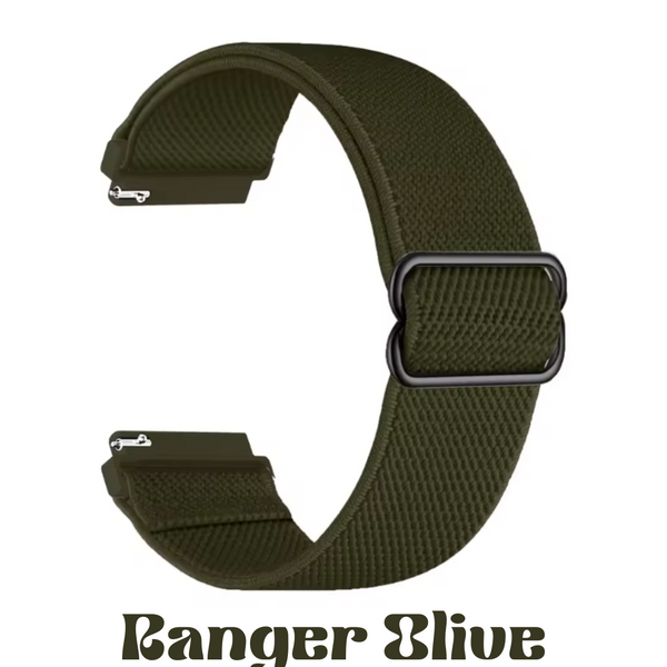 Amazfit Helio Strap Bicep Loop – Extra-Flexible Nylon Band (Ranger Olive, 22mm)