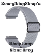 Bicep Loop – Extra-Flexible Nylon Strap for Amazfit Helio (Stone Grey, 22 mm)