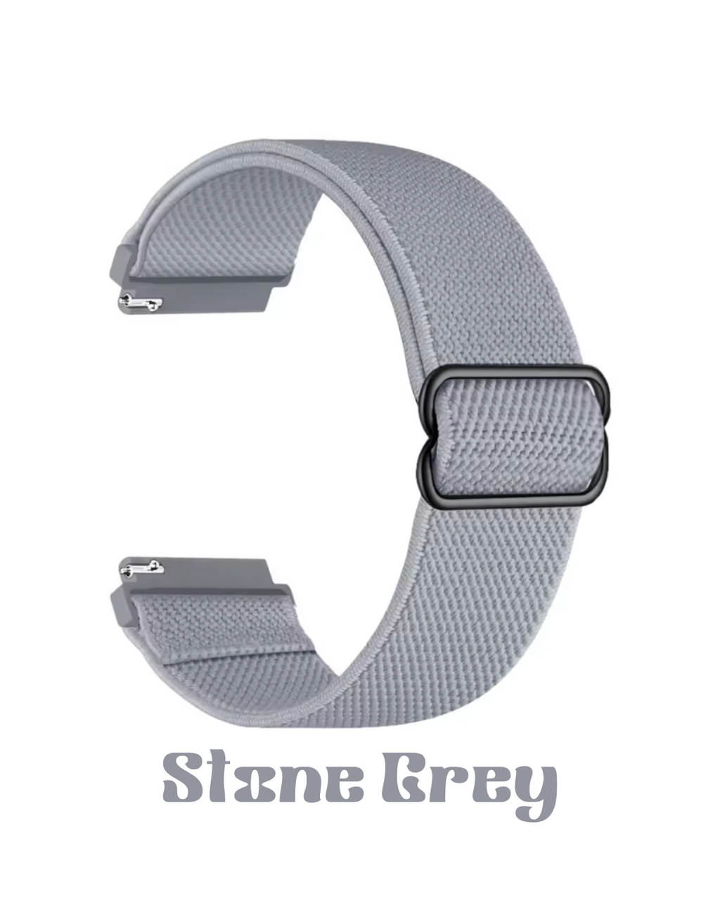 Amazfit Helio Strap Bicep Loop – Extra-Flexible Nylon Band (Stone Grey, 22mm)