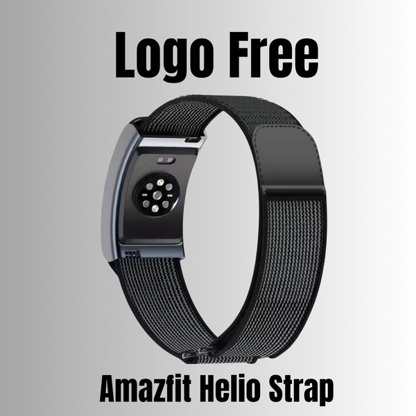 Amazfit Helio Stealth Band — Logo-Free Replacement Strap (22mm Lug Width)