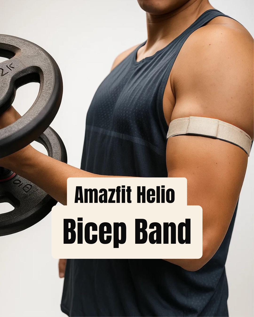 Amazfit Helio Strap Arm/Bicep Band – The Bicep Loop V2 (Sand Dune, 40cm)